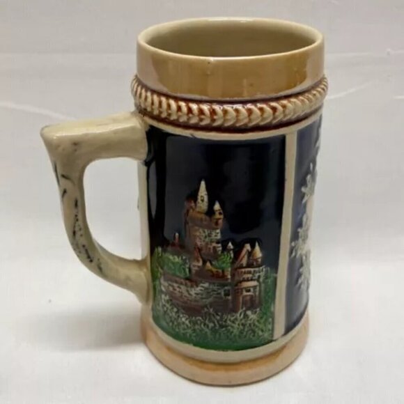 Original King Beer Stein Mug #8 German Hand Painted No Lid Vintage Germany EUC - Picture 6 of 13